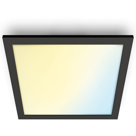 LED povrchový panel 30x30 Stropní světlo 12W CCT TW Black SMART WiFi WiZ