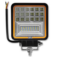Pracovní lampa 126W LED halogenový světlomet 42 diod 10-60V DC Ukazatel směru IP67