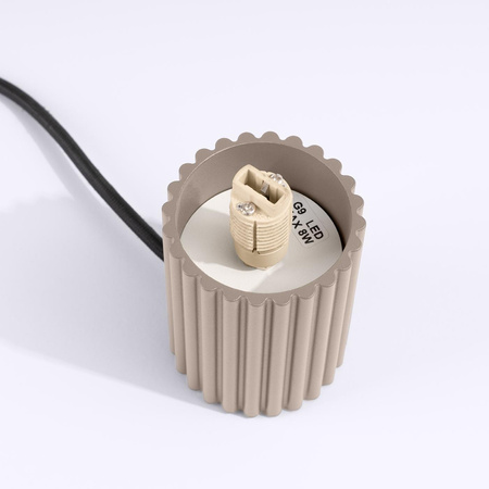 Stolní stolní lampa G9 Round Beige Modern Matte Halo Sollux