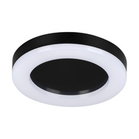 LED stropní svítidlo TURA 24W 1800lm 4000K IP65 černé kulaté KANLUX