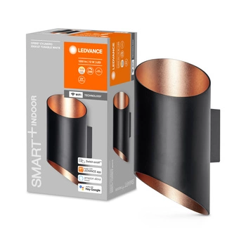 Chytré nástěnné svítidlo SMART + WIFI 12W ORBIS CYLINDRO BLACK LEDVANCE