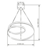Závěsná lampa 40W 3700lm 4000K neutrální černá ZEFIRA Sanico Goldlux