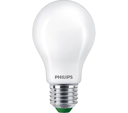 LED žárovka E27 A60 2.3W = 40W 485lm 4000K Neutrální bila Filament Milky PHILIPS Ultra Efficient