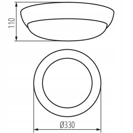 LED stropní svítidlo E27 IP44 bílé ERTON KANLUX