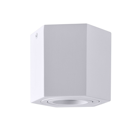 Hexagon GU10 LED pohyblivé SPOT bílé přisazené stropní svítidlo