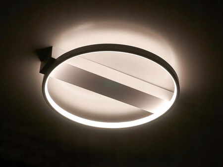 Kulaté stropní svítidlo PLAFON LED lustr 33W 3000K-6500K bílá + dálkový ovladač