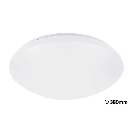 Stropní nástěnné svítidlo LED 24W 1560lm 4000K s pohybovým čidlem bílé průmyslové Lucas Rabalux