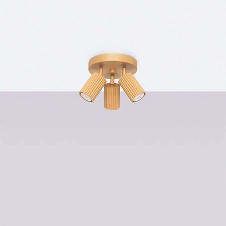 Stropní svítidlo Plafond Tuba Spot 3x GU10 Gold Carbon Deep Space SL.1563 Sollux