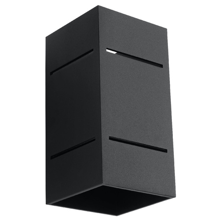 Nástěnné svítidlo BLOCCO G9 Rectangular Up-Down Modern Black SOLLUX