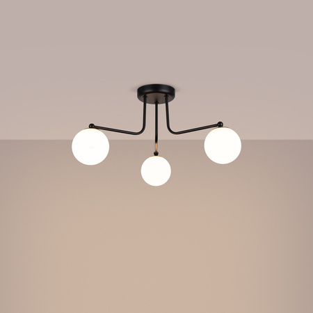 Lustr Stropní závěsné svítidlo 3x G9 černá bílá Astral French Sky SL.1662 Sollux