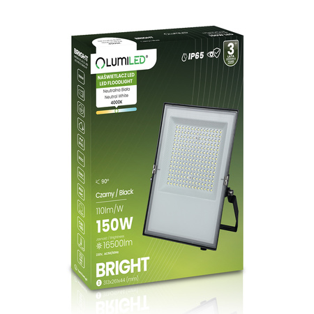 LED reflektor venkovní BRIGHT Vodotěsný 150W 16500lm 4000K LUMILED