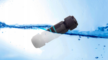 Hermetická kabelová spojka IP68 Kabelová zásuvka pro vodiče 3 x 0,75 - 2,5