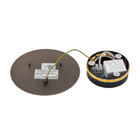 Nástěnné svítidlo LED 7W 60lm 3000K Warm Brown Modern RING LED S 10315 Nowodvorski