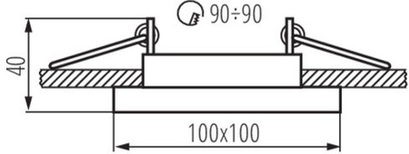 Halogenové stropní svítidlo ARET MR16 GU10 bílé IP20 Kanlux