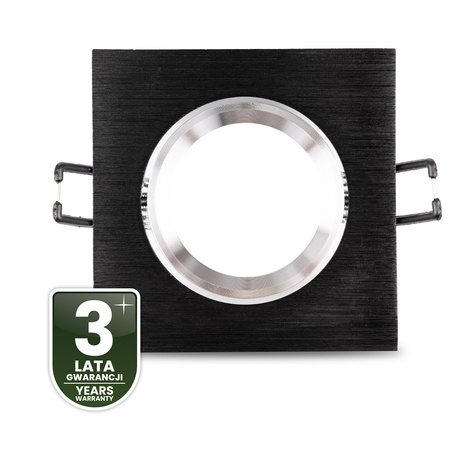Halogenové stropní svítidlo Flush Mount Square Movable GU10 MR16 Black TRIAM LUMILED