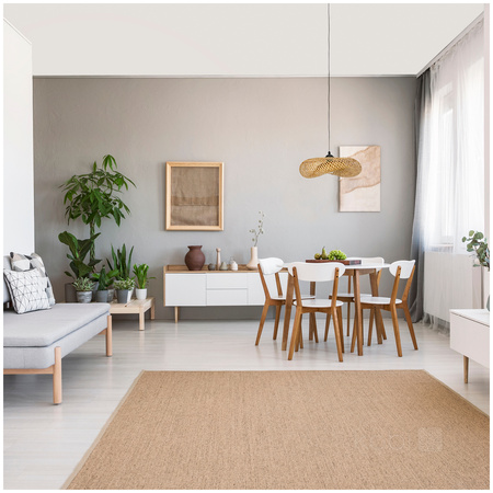 Dekorativní závěsné svítidlo Bamboo E27 Beige Brugia od společnosti Kobi