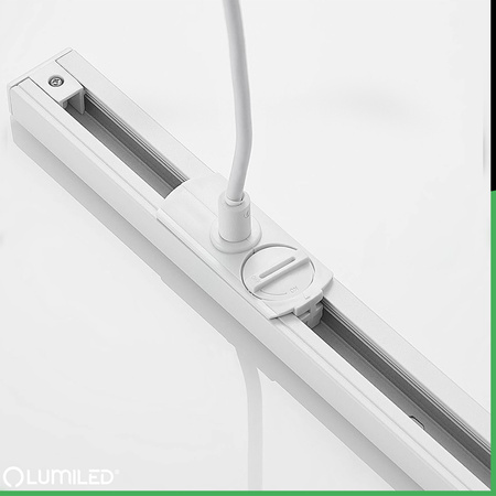 NAPÁJECÍ ADAPTÉR PRO PŘÍPOJNICI 1F BÍLÝ LUMILED