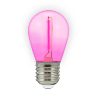 LED žárovka E27 FILAMENT 0.3W Pink pro PARTY GOLDLUX Girland (Polux) 2 SET.