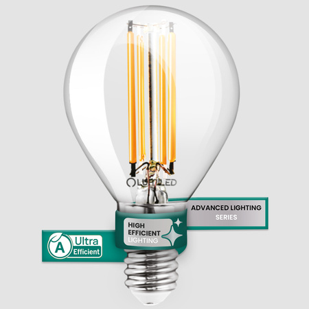 LED žárovka E14 kapka P45 2,2W 470lm = 40W 2700K teplá bílá 360° Filament energetická třída A LUMILED