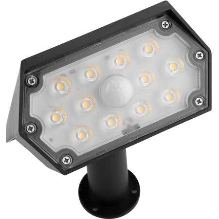 Zahradní LED SOLAR reflektor poháněný 42 cm venkovní IP44 4000K soumrakový senzor