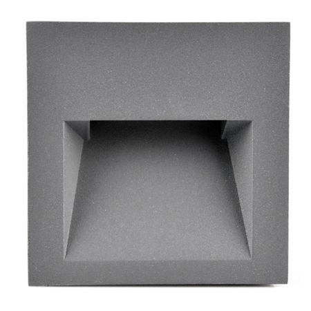 LED schodišťové svítidlo 3W 55lm 4000K neutrální šedá IP44 Q LED Sanico Goldlux