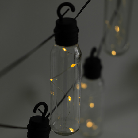 Solární zahrada Girland 10x LED světelný řetěz Dekorativní koule 3,8 m teplé