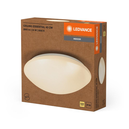 Stropní svítidlo LED Plafond s povrchovou montáží 24W 1920lm 3000K teplá bílá 40cm Essentials Ledvance