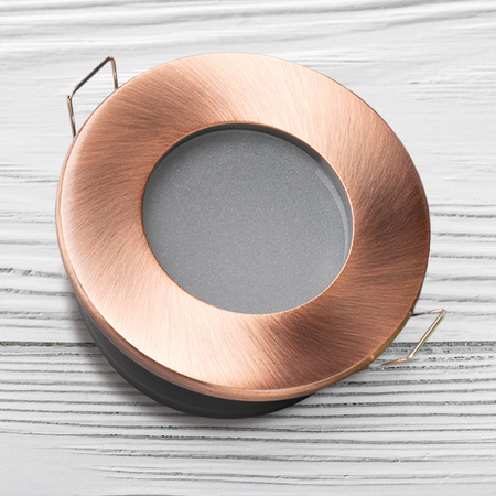 Halogenová Osvětlení Podhledová Koupelnová Hermetická GU10, IP44 Stálá Měděná AQUS LUMILED