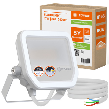 LED reflektor 17W 2400lm 4000K IP66 bílý LEDVANCE reflektor