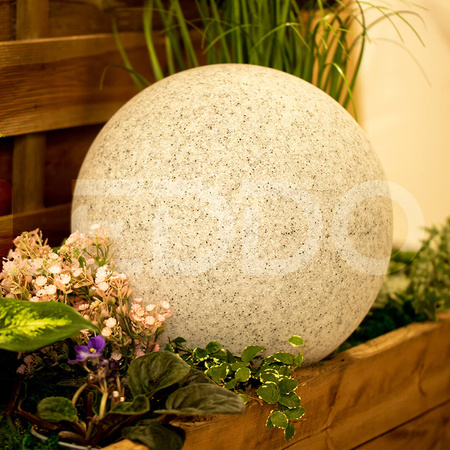 Venkovní zahradní lampa 230V E27 BULLET 40cm Kámen