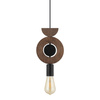 Závěsné stropní svítidlo E27 Black Wood Scandinavian DROPS WOOD D 11176 Nowodvorski