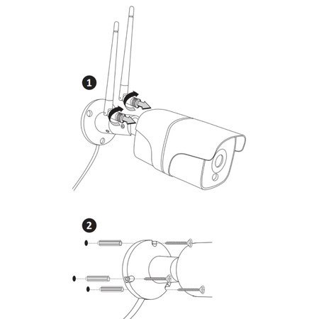 COSMO Z2 IP65 Full HD 2Mpx venkovní kamera Tuya SMART WIFI GOLDLUX (Polux) PIR