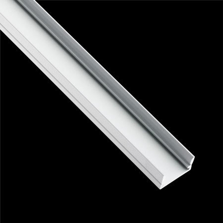 Povrchový Eloxovaný Hliníkový Profil pro LED Pásky KM35, Stříbrný 2m LUMILED