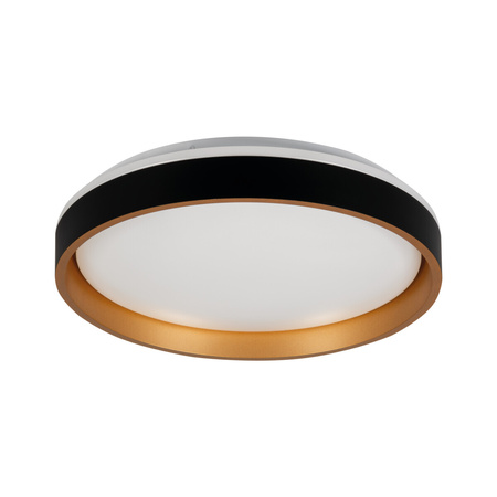 Plafond LED stropní panel Svítidlo pro povrchovou montáž 17,5W 945lm 4000K Neutral 120° Round Black Gold Soln Kanlux