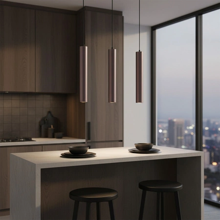 Stropní závěsné svítidlo 3x GU10 šedé LUNGOMARE Sanico Goldlux