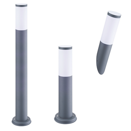 Zahradní lampa LED E27 OSLO TUBA GOLDLUX (Polux) LOW GRAY 45cm