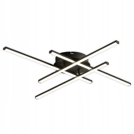 Geometrické stropní svítidlo PLAFON LED lustr MODENA GRANDO 34W 4000K černá