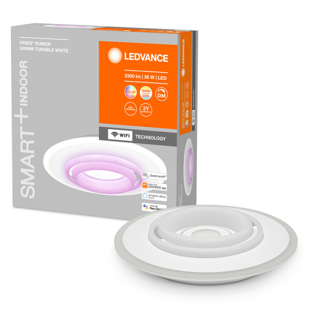 LED stropní svítidlo ORBIS RUMOR 32W 3300lm RGB CCT 50cm SMART+ WIFI LEDVANCE