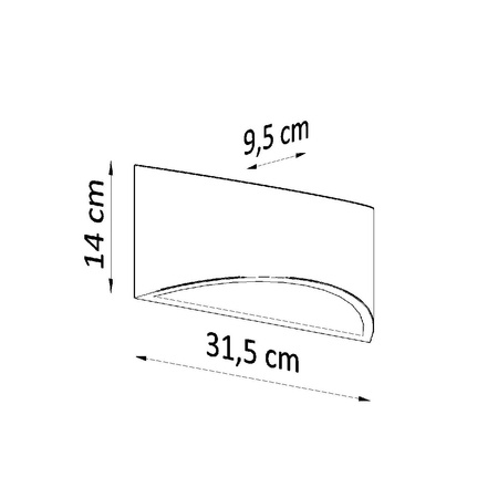 LED nástěnné svítidlo VIXEN G9 Nástěnné svítidlo půlkruhové keramické bílé SOLLUX