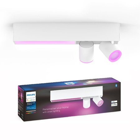 Stropní svítidlo LED SPOT Centris White 2x5,7W CCT RGB Philips HUE Bluetooth Zigbee 