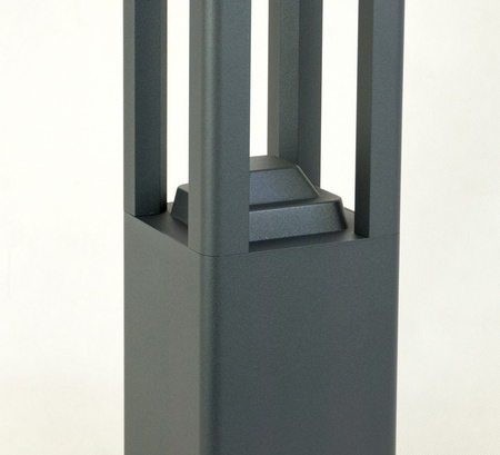 Venkovní stojací zahradní lampa POST ventilátor čtvercový FKW-500 GX53 50cm Su-Ma