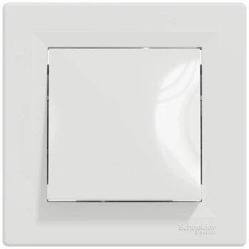 Spínač Spínač Single Cross Jednopólový zapuštěný Asfora IP20 White