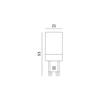 LED žárovka G9 Capsule 3W 285lm 4000K Neutral 100° Kobi