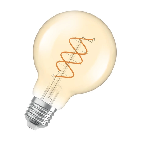 Dekorativní LED žárovka G80 Sphere E27 8W = 60W 806lm 2200K teplá bílá CRI90 300° Amber Dimmable Vintage 1906 Osram
