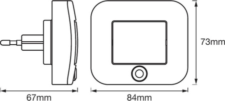 LED LUNETTA Hall noční světlo bílé 0,70W 10lm 3000K IP20 Ledvance Senzor pohybu