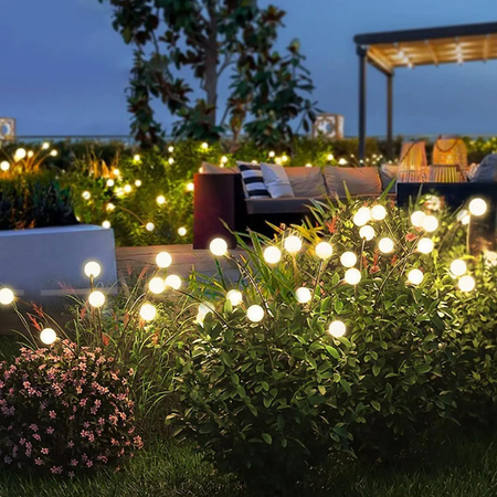 Solární lampa Pampeliška Kuličky, 3000K IP44 70cm TULIO LUMILED