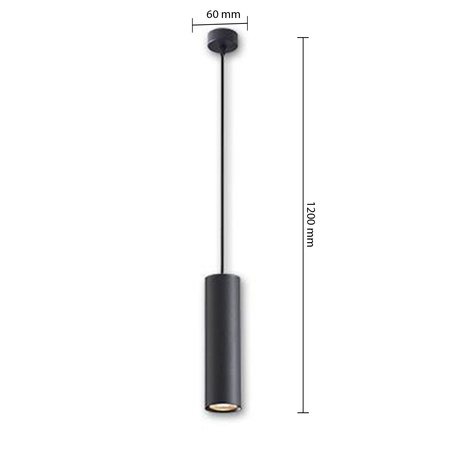 Stropní svítidlo Závěsné GU10 Matte Black Idar Masterled