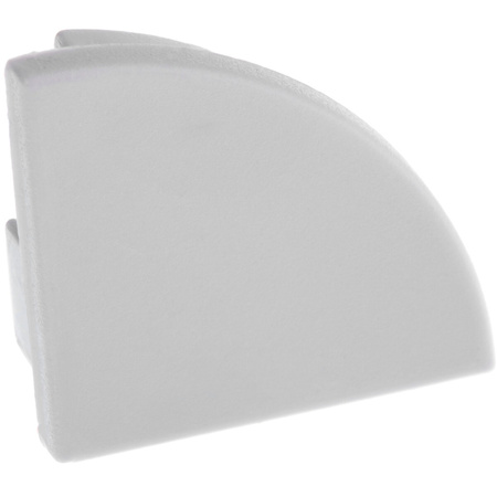 Rohová záslepka pro Profil KM55K-S, Šedá Plastová LUMILED