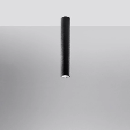 Svítidlo pro povrchovou montáž LAGOS GU10 Halogen Spot Tuba 40cm černá SOLLUX