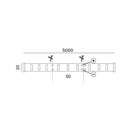 Venkovní LED pásek 4W 400lm 3000K teplá bílá 2835 LED 12V 5m IP65 Tramo Premium Kobi